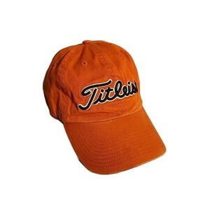 Orange Titleist Fitted Hat‎ Size LARGE
